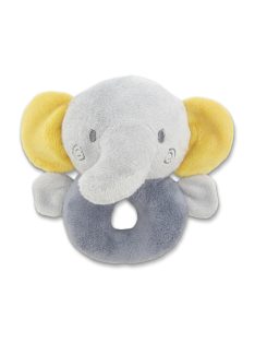 Lorelli Toys Plüss csörgő karika - Szürke Elefánt