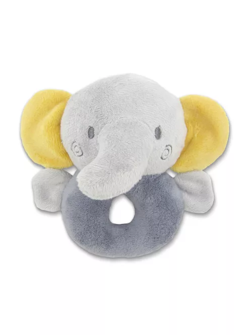 Lorelli Toys Plüss csörgő karika - Szürke Elefánt