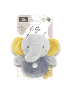 Lorelli Toys Plüss csörgő karika - Szürke Elefánt