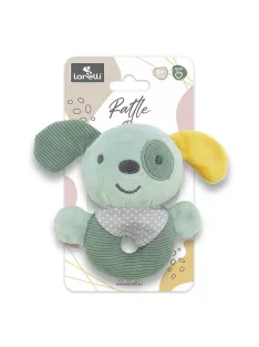 Lorelli Toys Plüss csörgő karika - Zöld Kutya