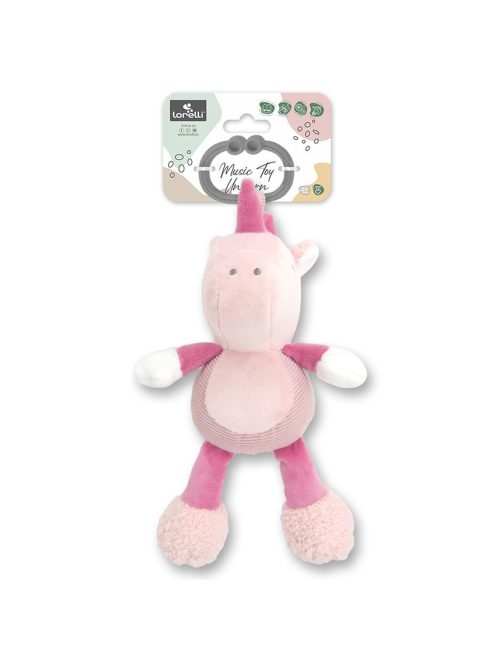 Lorelli Toys plüss zenélő játék - Pink Unikornis