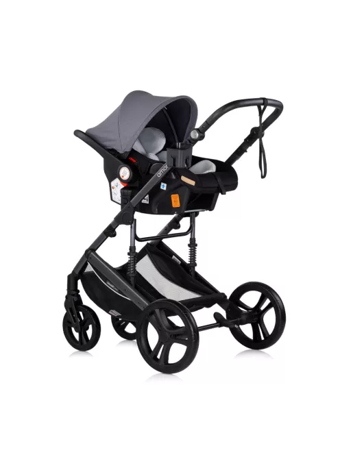 Chipolino Amore babakocsi mózessé alakítható sportrésszel - Cloud grey