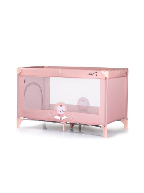Chipolino Capri fix utazóágy - Cat pink