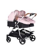 Chipolino Duo Smart iker babakocsi - Pink Marshmellow