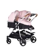 Chipolino Duo Smart iker babakocsi - Pink Marshmellow