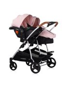 Chipolino Duo Smart iker babakocsi - Pink Marshmellow