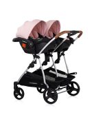 Chipolino Duo Smart iker babakocsi - Pink Marshmellow