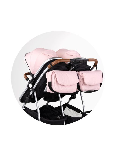 Chipolino Duo Smart iker babakocsi - Pink Marshmellow
