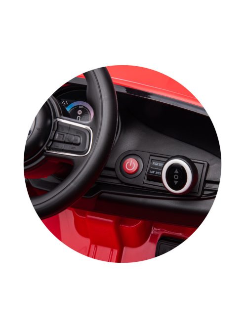 Chipolino Fiat 500 elektromos autó - red