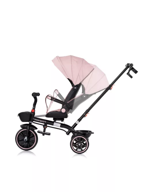 Chipolino Max Sport tricikli kupolával - Pink Marshmallow
