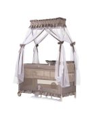 Chipolino Palace multifunkciós utazóágy baldachinnal - Bear beige