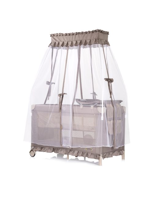 Chipolino Palace multifunkciós utazóágy baldachinnal - Bear beige