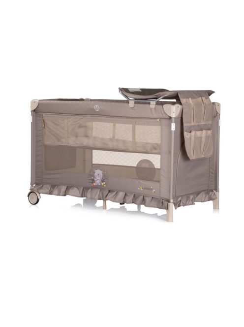 Chipolino Palace multifunkciós utazóágy baldachinnal - Bear beige