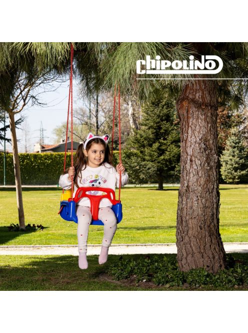 Chipolino Playground Trambulin 200 cm csúszdával, létrával - blue