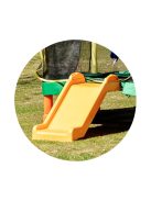 Chipolino Playground Trambulin 200 cm csúszdával, létrával - green