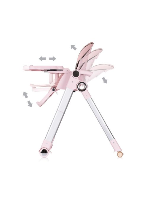 Chipolino Super Chef multifunkciós etetőszék - Pink Marshmallow