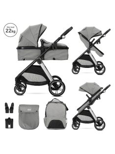   Lorelli Aspen babakocsi mózessé alakítható sport résszel - Grey