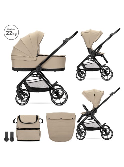 Lorelli Venice 2 az 1 -ben multifunkciós babakocsi - Beige