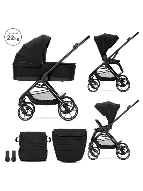 Lorelli Venice 2 az 1 -ben multifunkciós babakocsi - Black