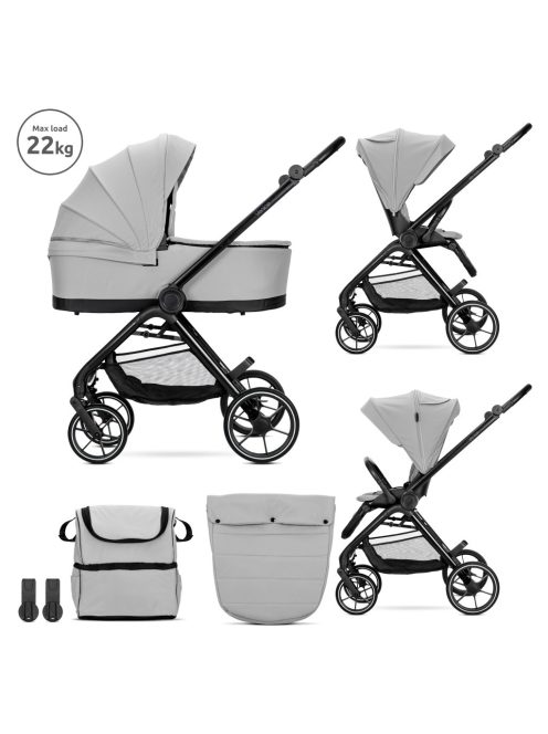 Lorelli Venice 2 az 1 -ben multifunkciós babakocsi - Grey