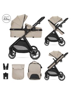   Lorelli Aspen babakocsi mózessé alakítható sport résszel - Cappuccino