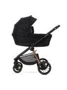 Lorelli Bianca 3az1-ben újszülött babakocsi Lorelli Aria Luxe hordozóval - Black (2 doboz)