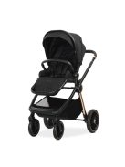 Lorelli Bianca 3az1-ben újszülött babakocsi Lorelli Aria Luxe hordozóval - Black (2 doboz)