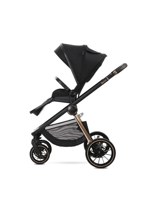 Lorelli Bianca 3az1-ben újszülött babakocsi Lorelli Aria Luxe hordozóval - Black (2 doboz)