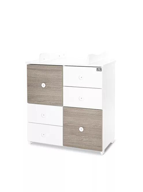 Lorelli Cupboard pelenkázó komód - White & Coffee ÚJ