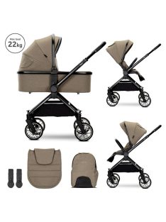   Lorelli Reya 2az1-ben multifunkciós babakocsi átfordítható tolókarral - Beige