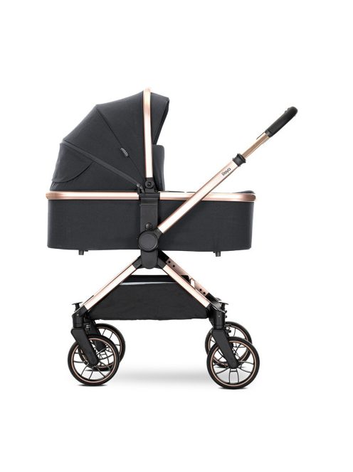 Lorelli Reya 2az1-ben multifunkciós babakocsi átfordítható tolókarral - Black