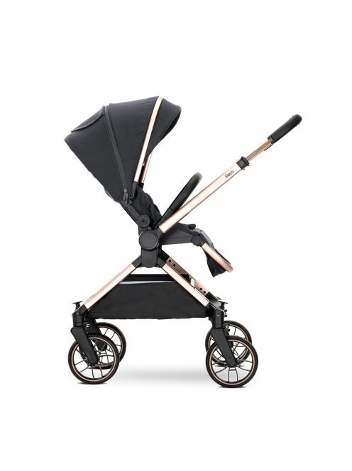Lorelli Reya 2az1-ben multifunkciós babakocsi átfordítható tolókarral - Black