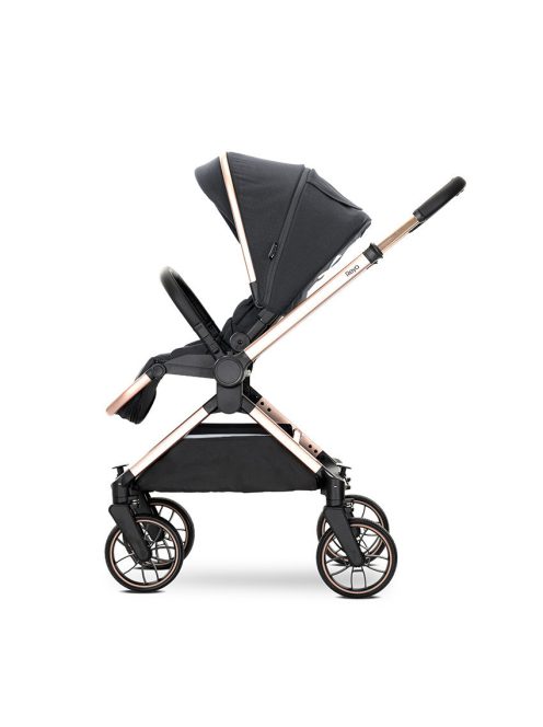 Lorelli Reya 2az1-ben multifunkciós babakocsi átfordítható tolókarral - Black