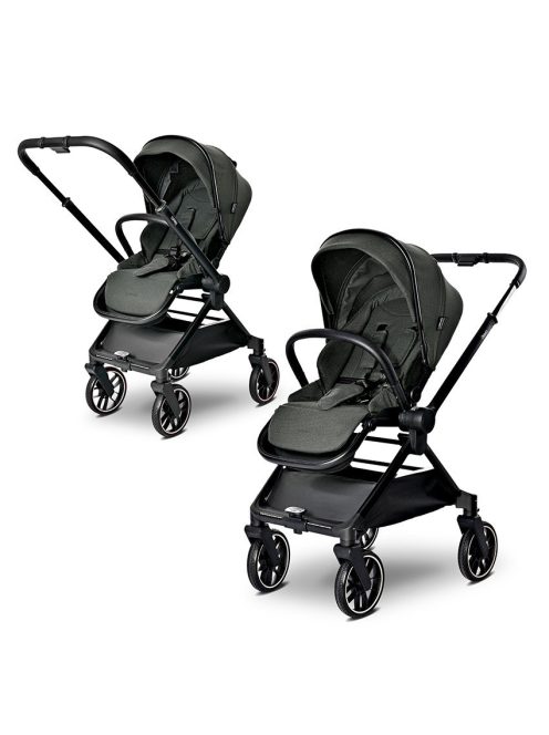 Lorelli Reya 2az1-ben multifunkciós babakocsi átfordítható tolókarral - Green