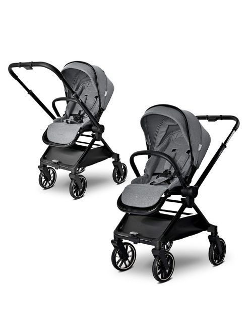 Lorelli Reya 2az1-ben multifunkciós babakocsi átfordítható tolókarral - Grey