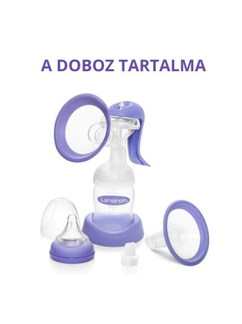Lansinoh 2 fázisú kézi mellszívó + ajándék Soothies® regeneráló mellpárna szett