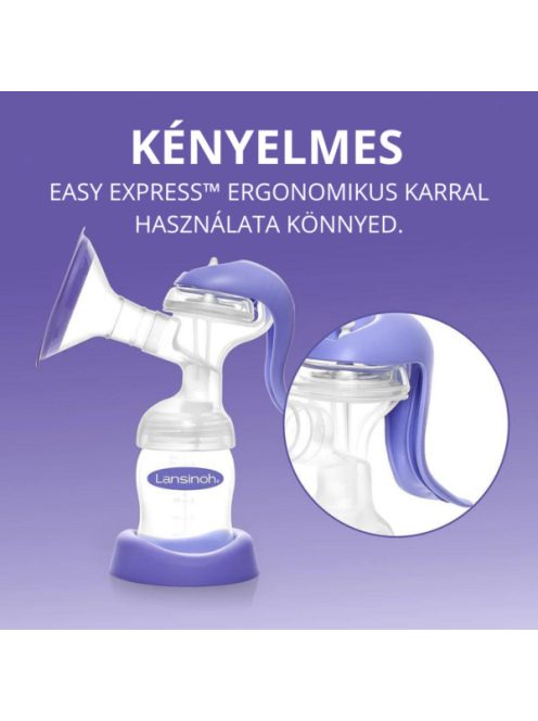 Lansinoh 2 fázisú kézi mellszívó + ajándék Soothies® regeneráló mellpárna szett