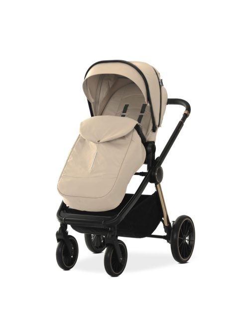 Lorelli Bianca 3az1-ben újszülött babakocsi Lorelli Aria Luxe hordozóval - Beige (2 doboz)
