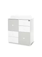 Lorelli Cupboard pelenkázó komód - White & Milky Green ÚJ