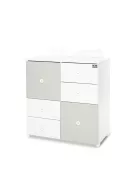 Lorelli Cupboard pelenkázó komód - White & Milky Green ÚJ