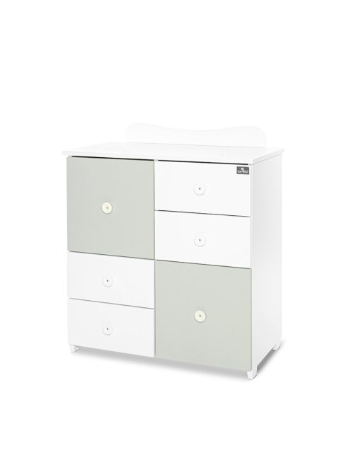 Lorelli Cupboard pelenkázó komód - White & Milky Green ÚJ