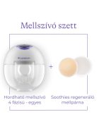 Lansinoh hordható mellszívó – 4 fázisú, egyes + AJÁNDÉK Soothies® regeneráló mellpárna szett