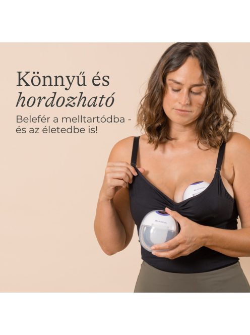 Lansinoh hordható mellszívó – 4 fázisú, egyes + AJÁNDÉK Soothies® regeneráló mellpárna szett
