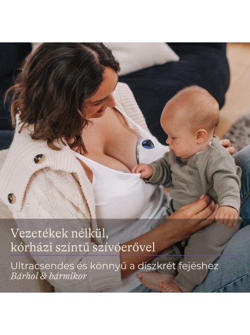 Lansinoh hordható mellszívó – 4 fázisú, egyes + AJÁNDÉK Soothies® regeneráló mellpárna szett