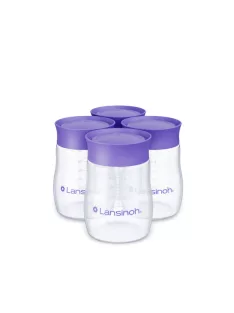 Lansinoh anyatejtároló palack fedéllel 160ml 4db
