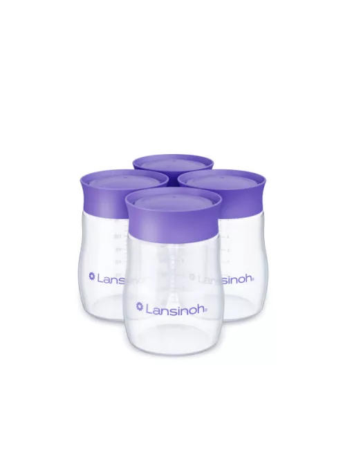 Lansinoh anyatejtároló palack fedéllel 160ml 4db