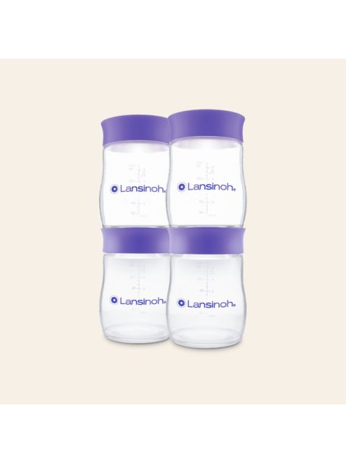 Lansinoh anyatejtároló palack fedéllel 160ml 4db