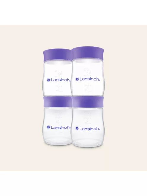Lansinoh anyatejtároló palack fedéllel 160ml 4db