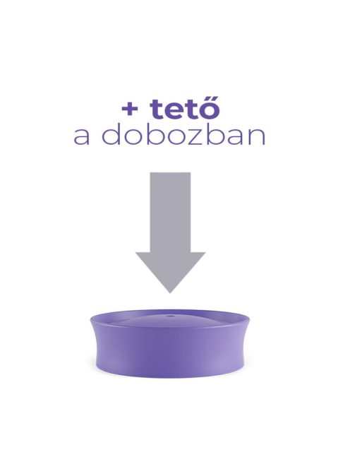 Lansinoh Cumisüveg közepes folyású etetőcumival + fedéllel, 240 ml