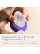 Lansinoh Cumisüveg közepes folyású etetőcumival + fedéllel, 240 ml